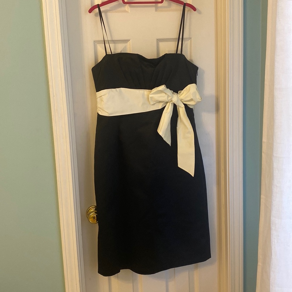BCBG MAXAZRIA Strapless Black Cocktail Dress Sz 12